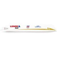 Lenox Gold Lazer 8TPI Thickest Metal Cutting Reciprocating Sabre Saw Blades 229mm Pack of 5