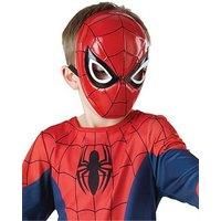 Rubie/'s Official Spiderman 1/2 Mask Moulded, Child Costume - One Size, Red