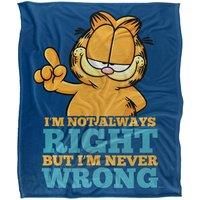 Garfield Never Ever Wrong Silky Touch Super Soft Throw Blanket 152 X 127 cm