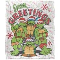 TMNT Green Greetings Silky Touch Super Soft Throw Blanket 152 X 127 cm