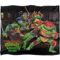 TMNT Mutant Mayhem Nightly Rooftop Escapade Blanket 152 X 127 cm
