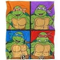 TMNT Turtle Tiles Silky Touch Super Soft Throw Blanket 152 X 127 cm