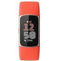 Fitbit Charge 6 - Coral Band / Champagne Gold Aluminum Case