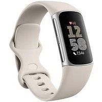 Fitbit Charge 6 - Porcelain Band / Silver Aluminum Case