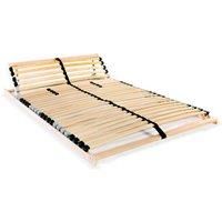 Slatted Bed Base with 28 Slats 7 Zones 120x200 cm
