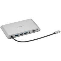 Kensington UH1440P USB-C 10-in-1 Driverless Mobile Laptop Dock, Universal, 3 USB-A Ports, up to 85W Power Pass-Through, Ultra HD (Single 4K @ 30Hz) High Res, Plug & Play Hub with Cable (K33853WW)
