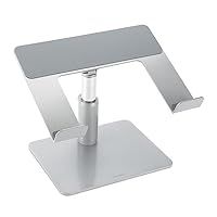 Kensington Universal Tabletop Laptop Riser for Screens up to 16/'/', Ergonomic Height and Angle Adjustable Laptop Stand, with Open Ventilation, Under-Base Storage and Anti-Slip Silicone Pads (K50424WW)