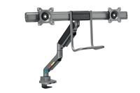 Kensington K58272WW SmartFit Dual Monitor Mount, Adjustable Gas Spring Monitor Arm, Ergonomic Computer PC Sceen Stand, Hand Grip, Supports 19"- 32" monitor (up to 9kg), VESA 75/100 mm, 360° Rotation
