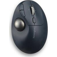 Kensington Pro Fit Ergo TB550 Rechargeable Bluetooth 2.4GHz Ergonomic 34mm Thumb Operated Trackball Mouse with Multi Directional 4D Scroll wheel, Made from 51% Recycled plastic (K72196WW)