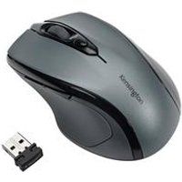 Kensington Pro Fit Wireless Mouse - Mid-Sized 5-Button Optical Home Office Wireless Mouse with Ergonomic Right-Handed Shape and Plug & Play Set Up - Compatible with Windows & MacOS - Grey