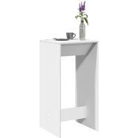 Bar Table White 51x50x103.5 cm Engineered Wood