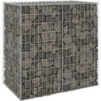 Gabion Wall with Covers Galvanised Steel 100x60x100 cm