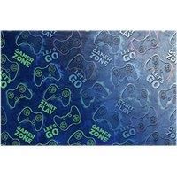 Glow In The Dark Gamer Plush Blanket With Four Size Options