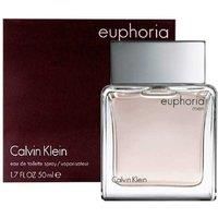 CALVIN KLEIN Euphoria - Eau de Toilette for Men - Chypre Fragrance with Notes of Ginger, Black Basil and Patchouli - Medium Longevity - 50ml