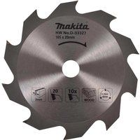 Makita D-03327 TCT Saw Blade 165 x 10T x 20, Multi-Colour