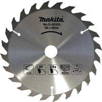 Makita D-03333 165 x 20 mm 24-Teeth Circular Saw Blade