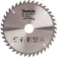 Makita Wood Cutting Circular Saw Blade 185mm 40T 30mm