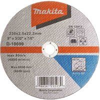 Makita 230mm Cutting Discs For Metal 2.5mm Cut Off Wheel 9" inch Blade D-18699