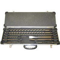 Makita D-21191 SDS + Drill Bit & Chisel Set 10 Piece in Aluminium Carrying Case