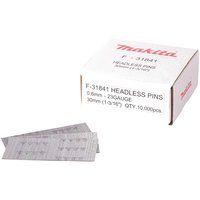 Makita F-31841 30mm 23G Bright Headless Pins for BPT and DPT Nailers 10000pk
