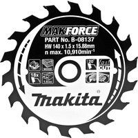 Makita B-32091 MAKFORCE TCT Saw Blade 160x20x16T