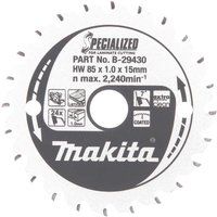 Makita SPECIALIZED Laminate Cutting Saw Blade 85mm 24T 15mm