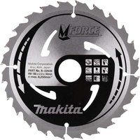 Makita MFORCE Circular Saw Blade for Wood Cutting 185mm 24T 30mm