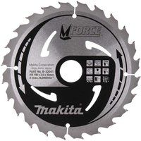 Makita MFORCE Circular Saw Blade for Wood Cutting 190mm 24T 30mm