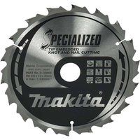 Makita SPECIALIZED Circular Saw Blade for Knot and Nail Cutting 210mm 18T 30mm