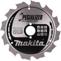 Makita B-33554 Specialized TCT Saw Blade for Construction 190x30x12T