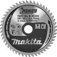 Makita SPECIALIZED Circular Saw Blade for Aluminium Cutting 136mm 50T 20mm