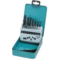 Makita D-54081 19Pc Hss Ground Point Set, Multi-Colour, Set of 19 Pieces
