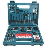 Makita B-53811 Drill & Screwdriver Bit Accessory Set (100 Piece), Multi-Colour, Set of 100