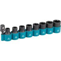 Makita *1/2 Impact Socket+Adapter Set B-54645"
