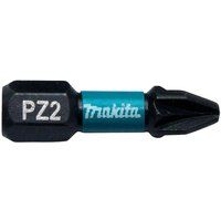 Makita B-63644 Impact Black Screwdriver Bit PZ2 - 25mm - Pack of 2