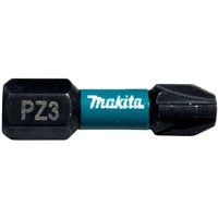 PZ3 x 25mm Pozidriv Impact Black Screwdriver Bits, 2 Pack - B-63650