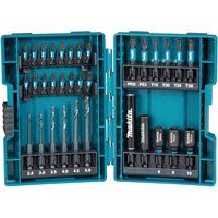 Makita B-66896 33 Piece Black Impact Torsion Screwdriver Bit Set High Durability