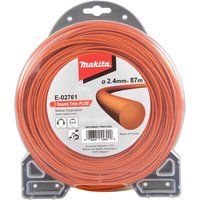 Makita Round Trim Plus E-02761 Strimmer Line (Diameter 2.4 mm, 87 m, Orange)
