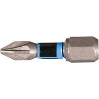 Makita Impact Premier Torsion Pozi Screwdriver Bits PZ1 25mm Pack of 2