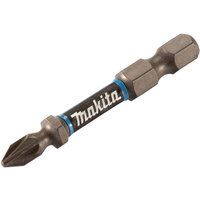 Makita Impact Premier Double Torsion Pozi Screwdriver Bits PZ1 50mm Pack of 2