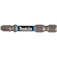 Makita Impact Premier Double Torsion Pozi Screwdriver Bits PZ3 50mm Pack of 2