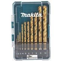 Makita D-72849 HSS TIN Drill bit Eco Set 10 Piece