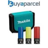 Makita E-12354 3 Piece Deep Wheel Nut Socket Set
