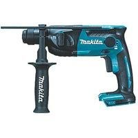 Makita DHR165ZJ 18V Li-Ion LXT Rotary Hammer Drill, 16mm, Blue, Supplied in Makpac Case - Batteries and Charger Not Included