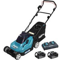 Makita DLM382PG2 Cordless Lawn Mower, 36 V