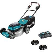 Makita DLM530PG2 18V x2 2x 6Ah LXT Brushless Lawn Mower Kit Charger Lawnmower