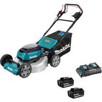 Makita DLM532 Twin 18v LXT Cordless Brushless Lawnmower 530mm 2 x 6ah Li-ion Charger