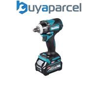 Makita TW004GD201 40V Max Li-ion XGT Brushless Impact Wrench Complete with 2 x 2.5 Ah Batteries and Charger Supplied in a Makpac Case