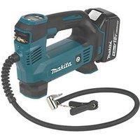 Makita DMP180RT1J 18V Li-ion LXT Inflator Complete with 1 x 5.0 A Battery and DC18RC Charger Supplied in a Makpac Case