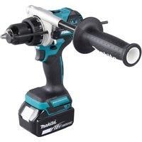 Makita 18V Li-ion LXT Brushless Combi Drill Complete with 2 x 5.0 Ah Batteries and Charger Supplied in a Makpac Case
